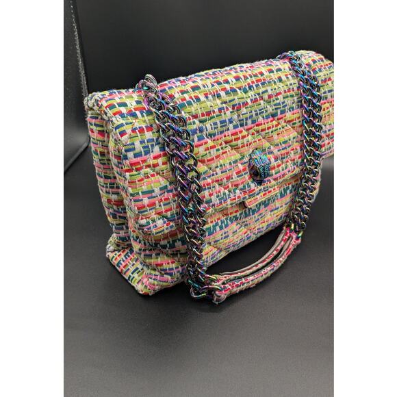 Kurt Geiger London Large Tweed Kensington Woven Purse - Picture 3 of 14